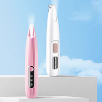 Compact Pet Trimmer with Rounded Blade Tips and Rechargeable Battery
