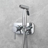 Handheld Bidet Sprayer with Hot Cold Water Control and Dual Spray Modes, Solid Brass