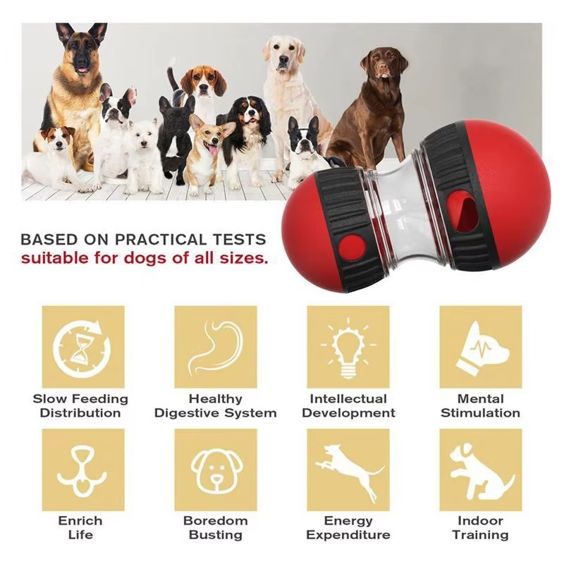 Dog Puzzle Toy with Sliding Treat Compartments for Play