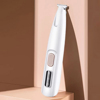 Rechargeable Pet Hair Trimmer with Low Noise Motor and 0.7 Inch Blade for Cats and Small Dogs