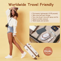 Foldable Travel Iron with Rapid Heating and Dry Wet Pressing