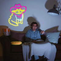 Dimmable Cowboy Cat LED Neon Light with USB Power Connection