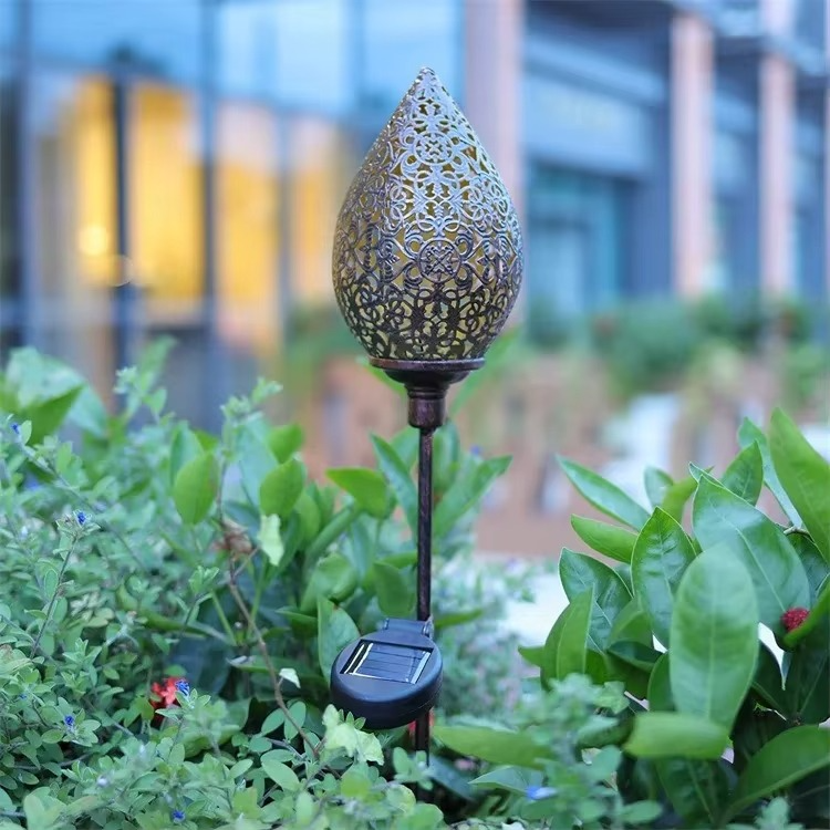 Solar Water Drop Pathway Light with Automatic Sensor for Outdoor Decor