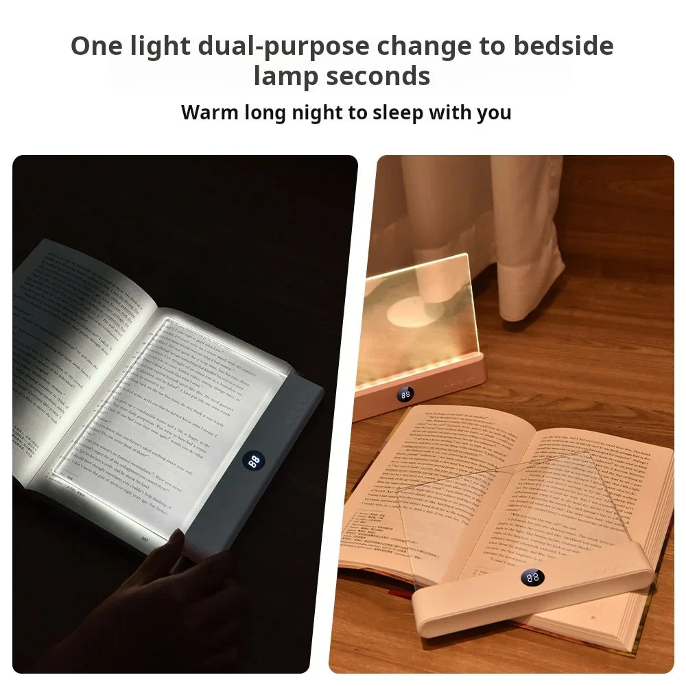 LED Book Light with Flexible Clip and Rechargeable Power