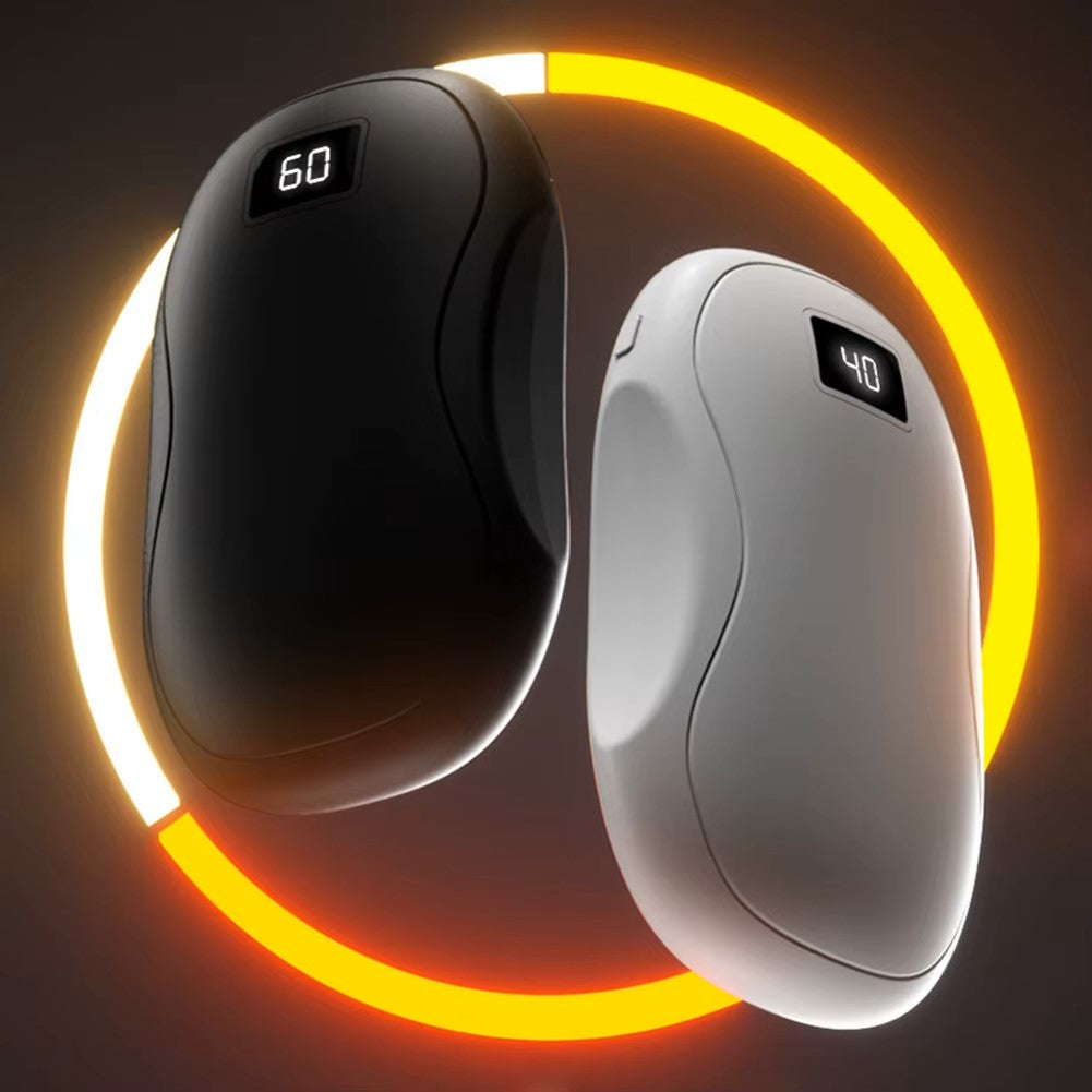 Rechargeable Hand Warmer with 3500mAh Power Bank and Digital Display, 3-Temperature Settings
