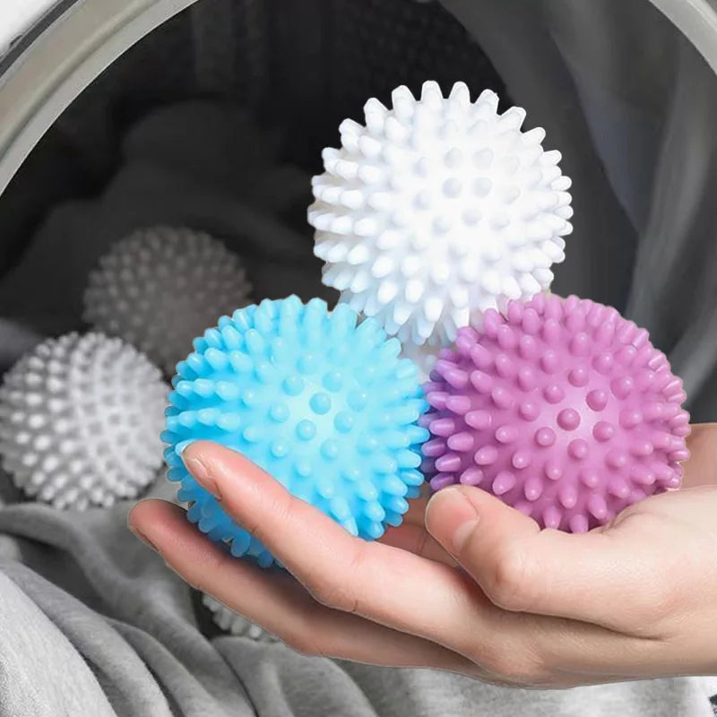 Reusable Dryer Balls with Textured Surface and Detangles Laundry, Set of 5
