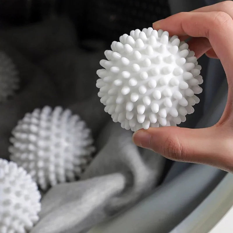 Reusable Dryer Balls with Textured Surface and Detangles Laundry, Set of 5