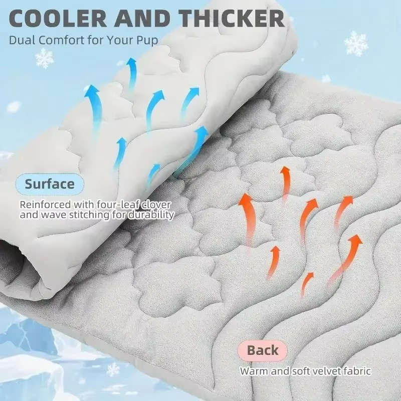 Pressure Activated Cooling Mat with Gel Core and Breathable Mesh