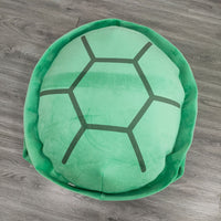 Turtle Shell Plush Pillow with Curved Support and Cotton Cover
