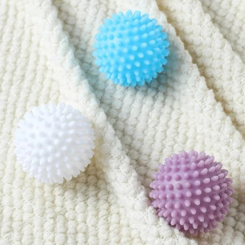 Reusable Dryer Balls with Textured Surface and Detangles Laundry, Set of 5