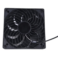 Solar Dual Exhaust Fan System with 10W Panel and Weatherproof Housing for Greenhouses