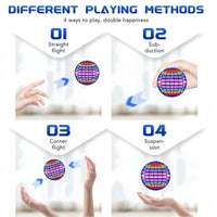 Hand-Controlled Flying Spinner with LED Light Display and Boomerang Return Flight
