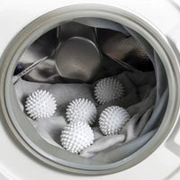 Reusable Dryer Balls with Textured Surface and Detangles Laundry, Set of 5