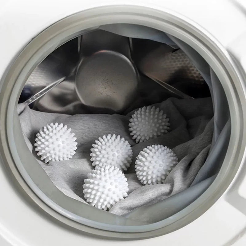 Reusable Dryer Balls with Textured Surface and Detangles Laundry, Set of 5