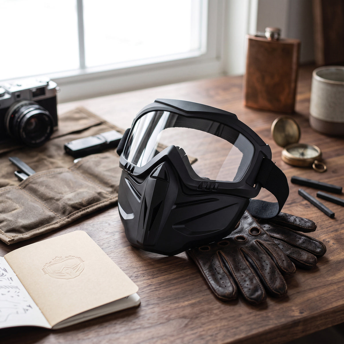 Welding Face Shield with Detachable Eye Goggles and Ventilation Ports
