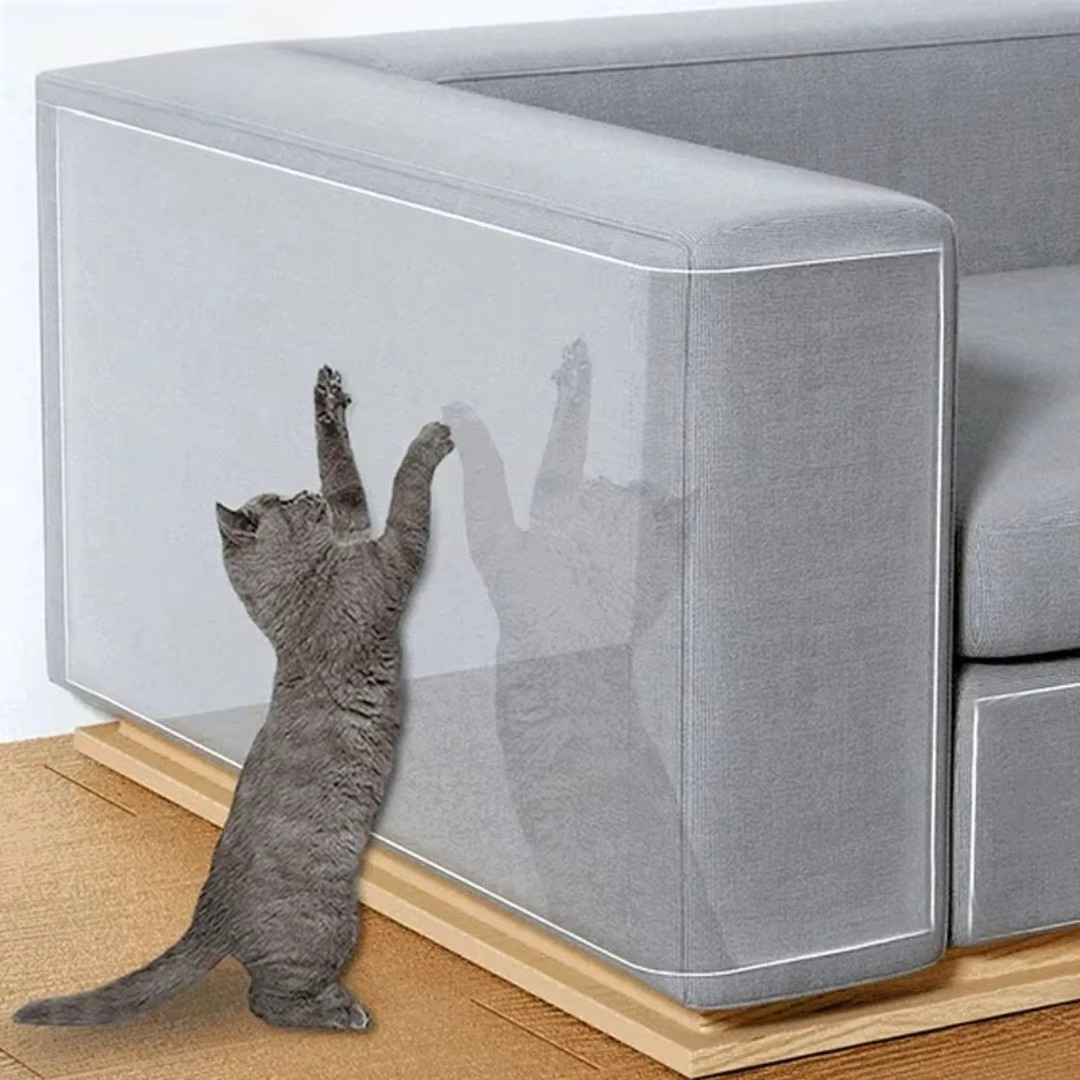 Transparent Cat Scratch Protector Support Roll with Acrylic Adhesive Film