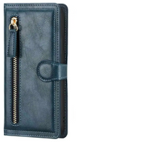 iPhone Wallet Case with Zipper Closure and Built In Stand, Multiple Card Slots