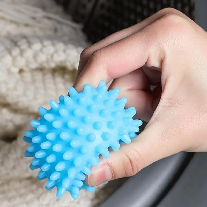 Reusable Dryer Balls with Textured Surface and Detangles Laundry, Set of 5