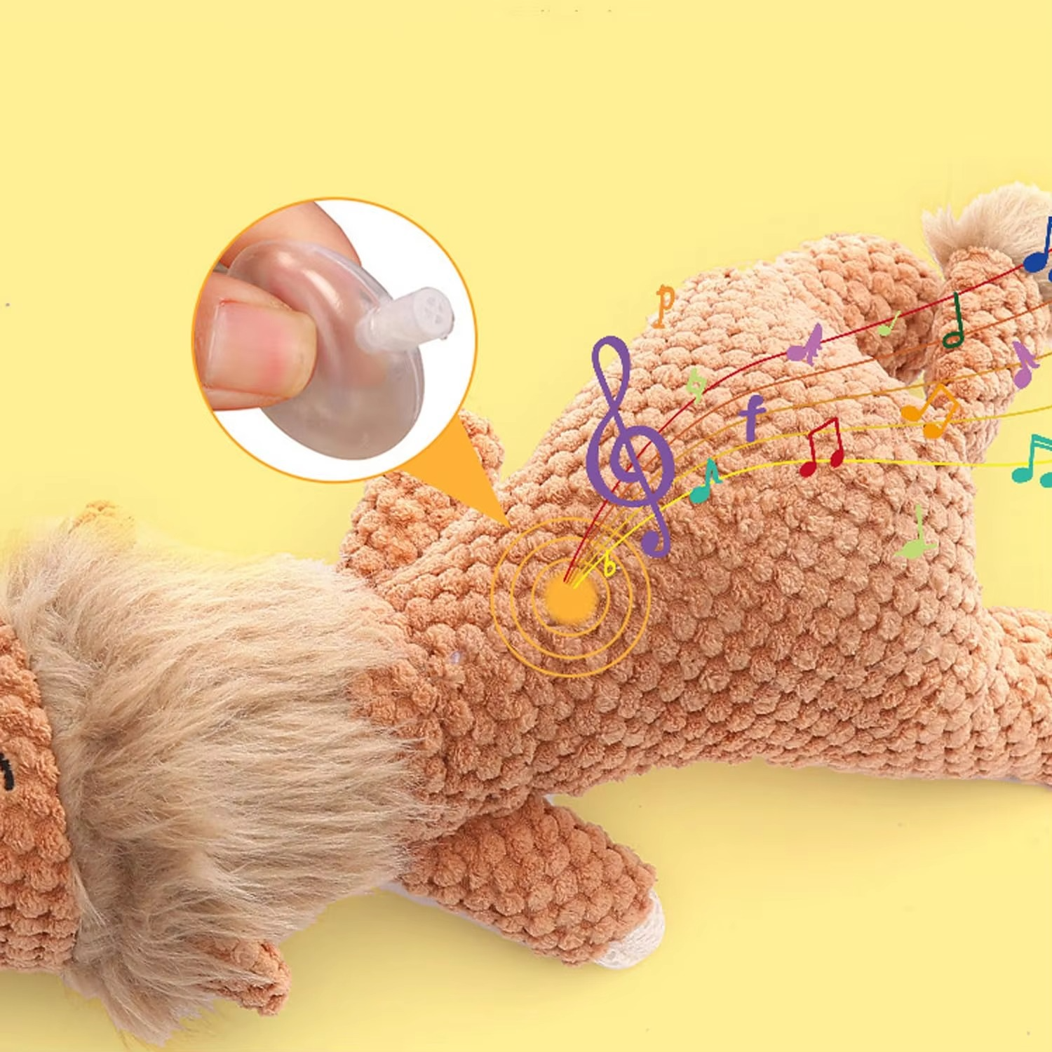 Large Breed Plush Dog Toy with Built-In Squeaker and Machine Washable Fleece