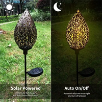 Solar Water Drop Pathway Light with Automatic Sensor for Outdoor Decor