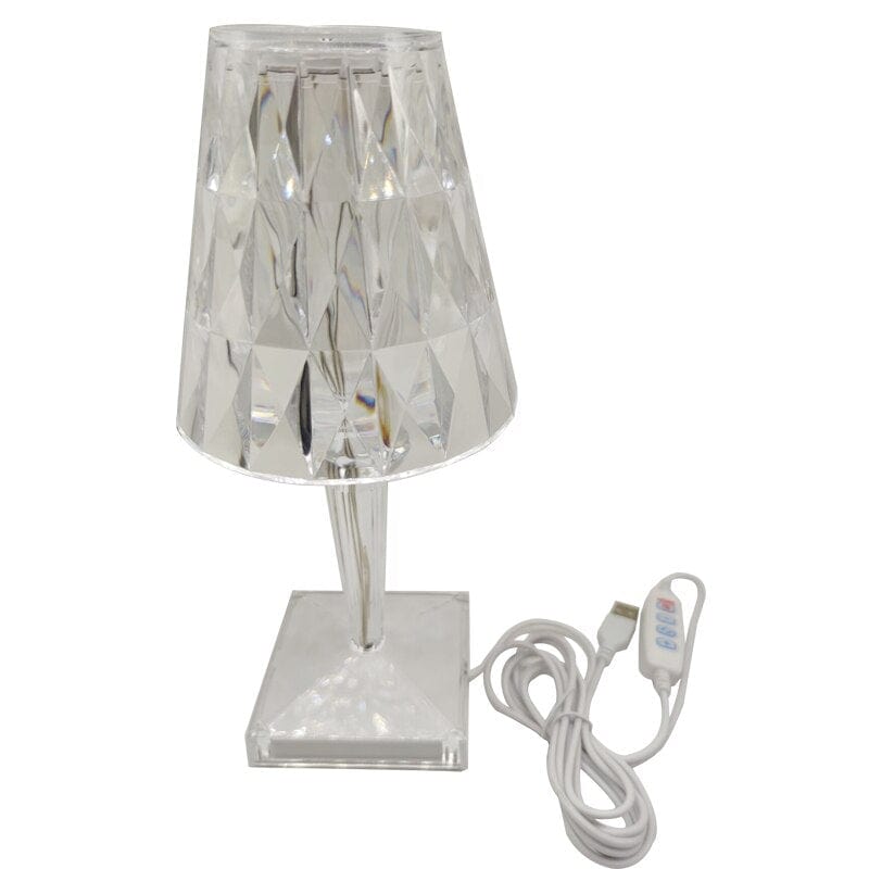 LED Crystal Table Lamp with Elegant Diamond Design