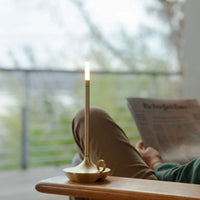 Portable Table Lamp with Romantic Candlelight Glow