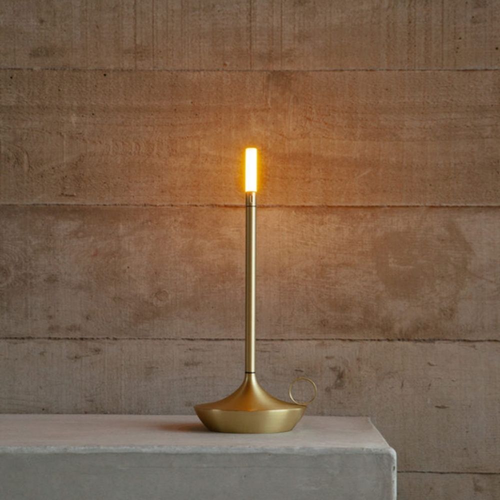 Portable Table Lamp with Romantic Candlelight Glow