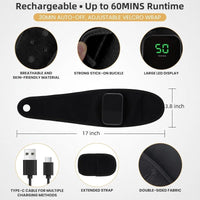 Wrist Massage Wrap with Heat and Vibration, Rechargeable