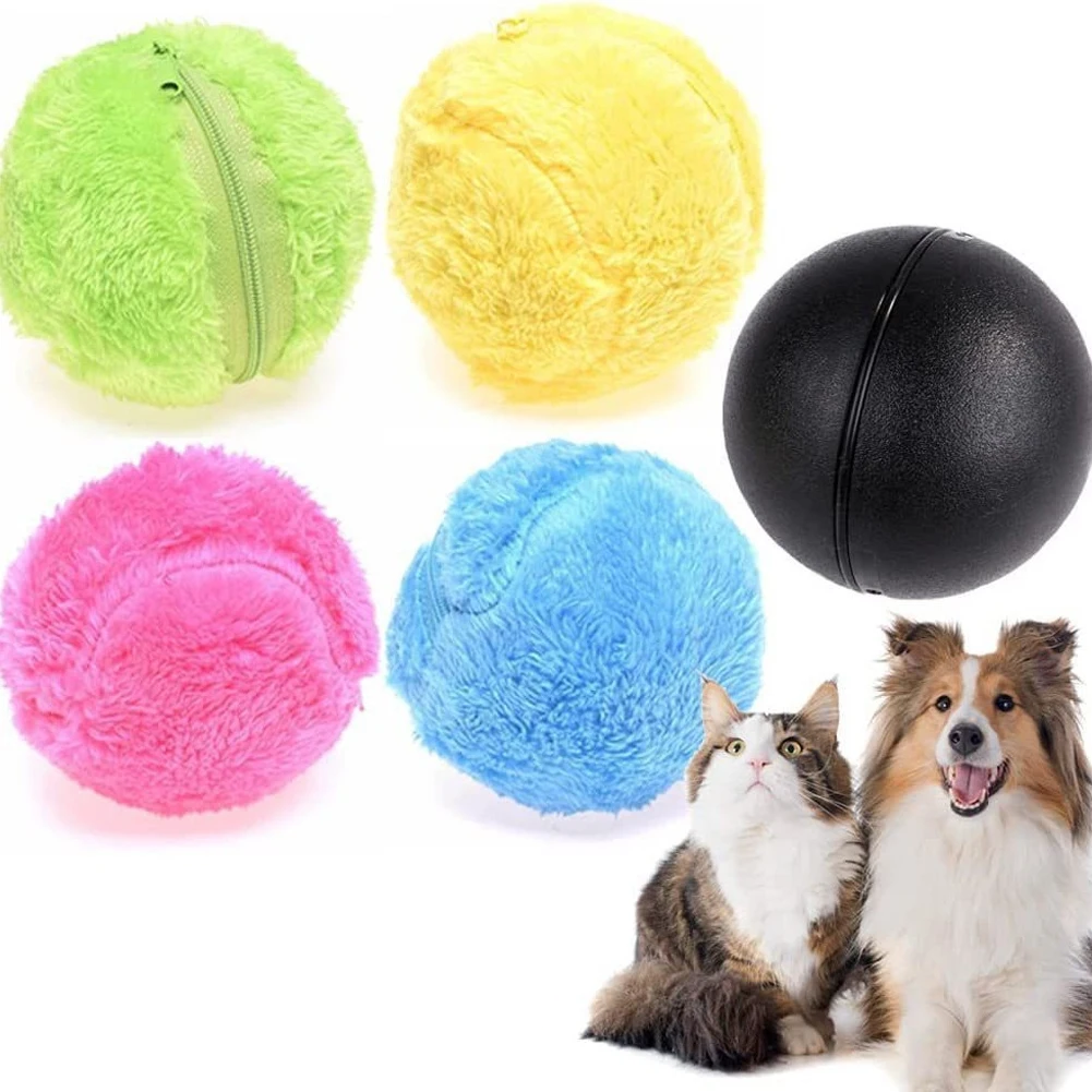 Interactive Dog Toy Ball with Motion Sensors and Washable Cover