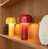 Rechargeable LED Mushroom Table Lamp, Wireless Ambient Light Design