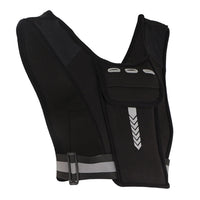 Reflective Chest Vest with Phone Pocket and Water Bottle Holder