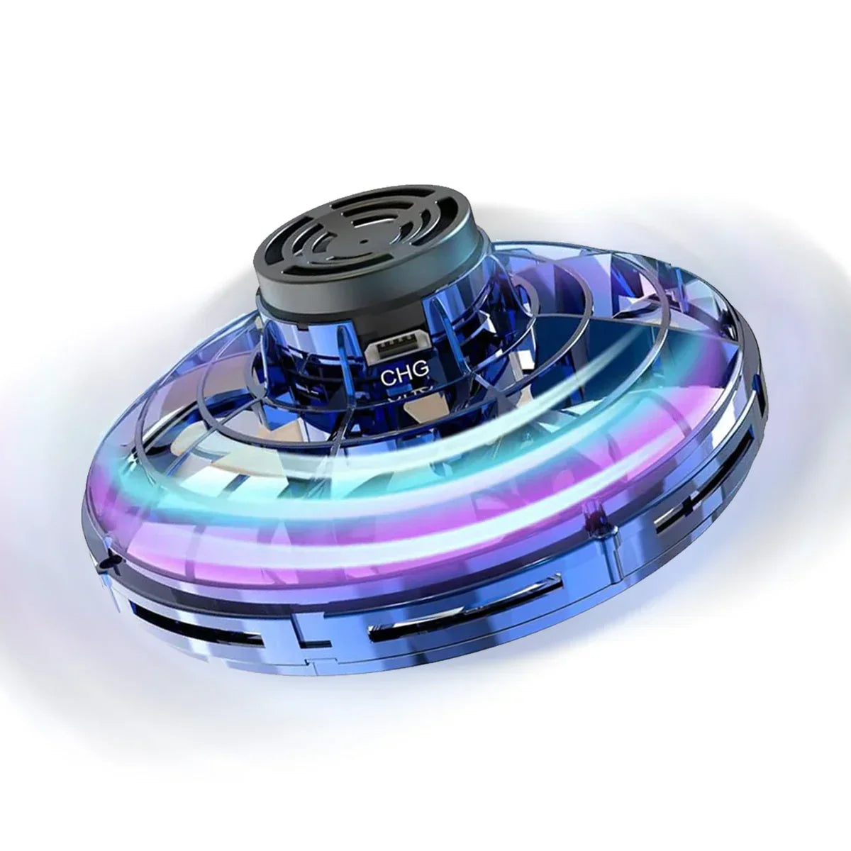 Hovering Gyroscope Spinner with LED Light Display and Hand Gesture Control