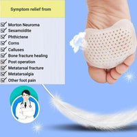 Metatarsal Gel Pads with Ventilation Holes and Adhesive Backing, Pack of 2