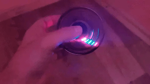 Hovering Gyroscope Spinner with LED Light Display and Hand Gesture Control