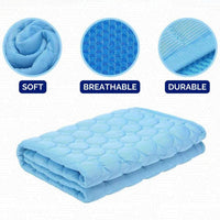 Pressure Activated Cooling Mat for Dogs with Foldable Gel Design