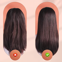 Portable Hair Curling and Straightening Iron with Ceramic Heating Panel and Floating Technology