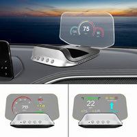 Head Up Display Projector with GPS Navigation and Speed Monitor