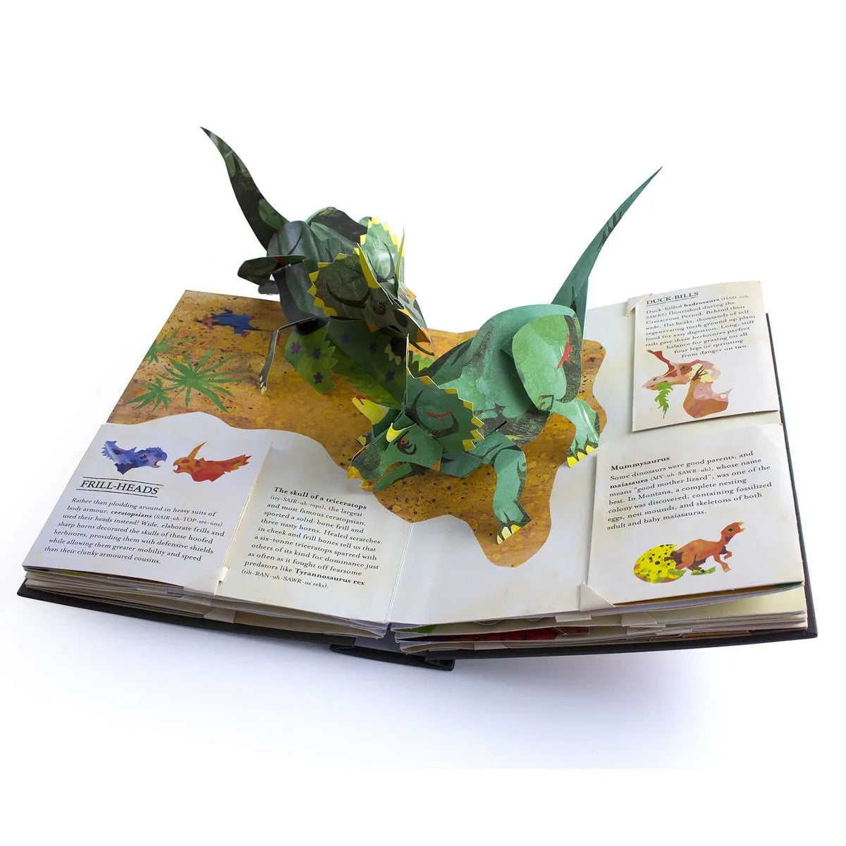 3D Pop-Up Dinosaur Book with Sea Creatures and Educational Facts, Hardcover