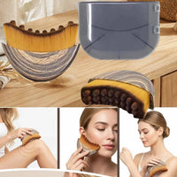 Facial Contour Brush with Soft Bristles for Massage and Surface Care