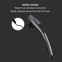 Handheld Corded Body Massager with 6 Attachments and Ergonomic Handle