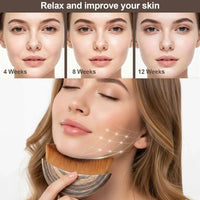 Facial Contour Brush with Soft Bristles for Massage and Surface Care