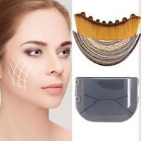 Facial Contour Brush with Soft Bristles for Massage and Surface Care