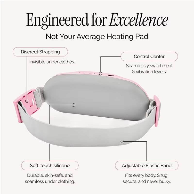 Portable Heating Pad with 3 Heat Levels and 8 Massage Modes