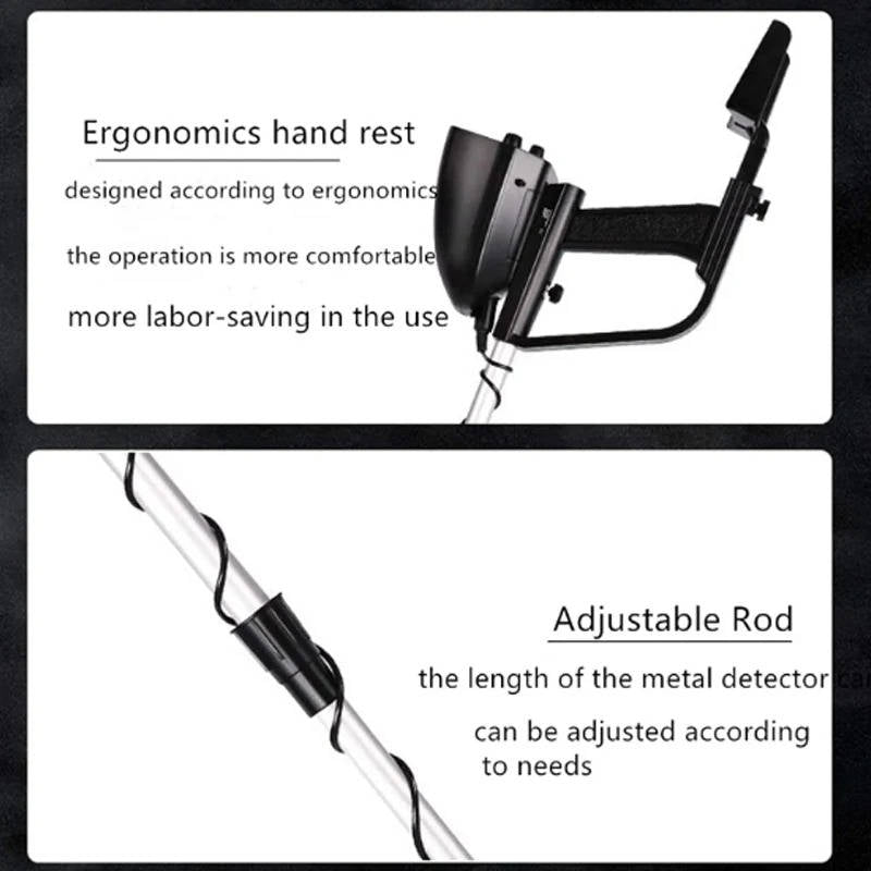 Underground Metal Detector with Waterproof Coil and Dual Search Modes