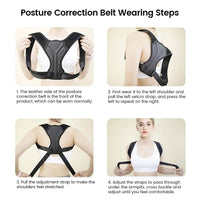 Upgraded Adjustable Upper Back Shoulder Posture Corrector Support