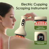 Rechargeable 3 in 1Vacuum Cupping Massager with Heat and LED Display