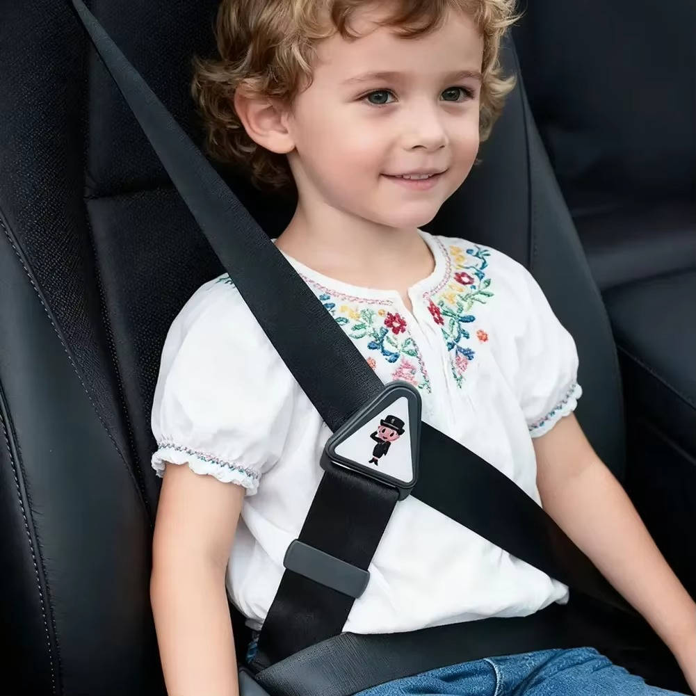 Kids Seat Belt Positioner with Adjustable Fit for Car Use