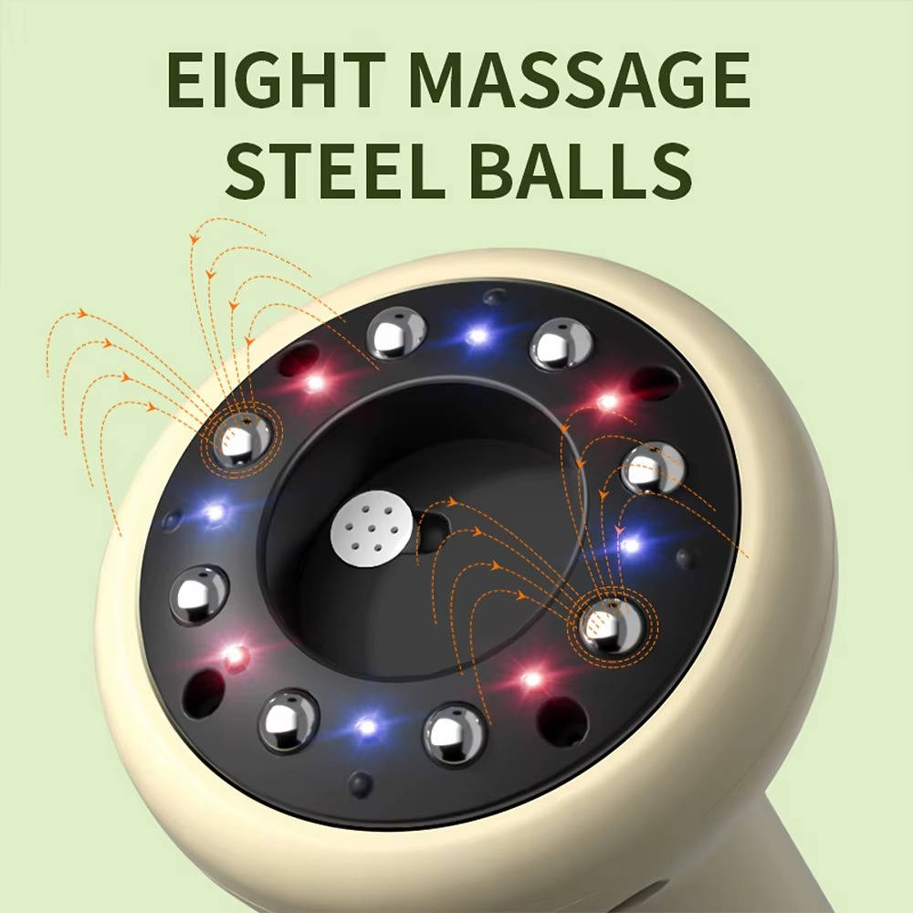 Rechargeable 3 in 1Vacuum Cupping Massager with Heat and LED Display