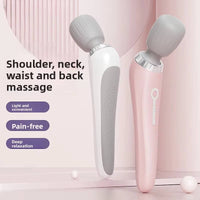 Portable Handheld Massager, Cordless 5 Speed USB Rechargeable Wand Massager for Back, Neck and Legs