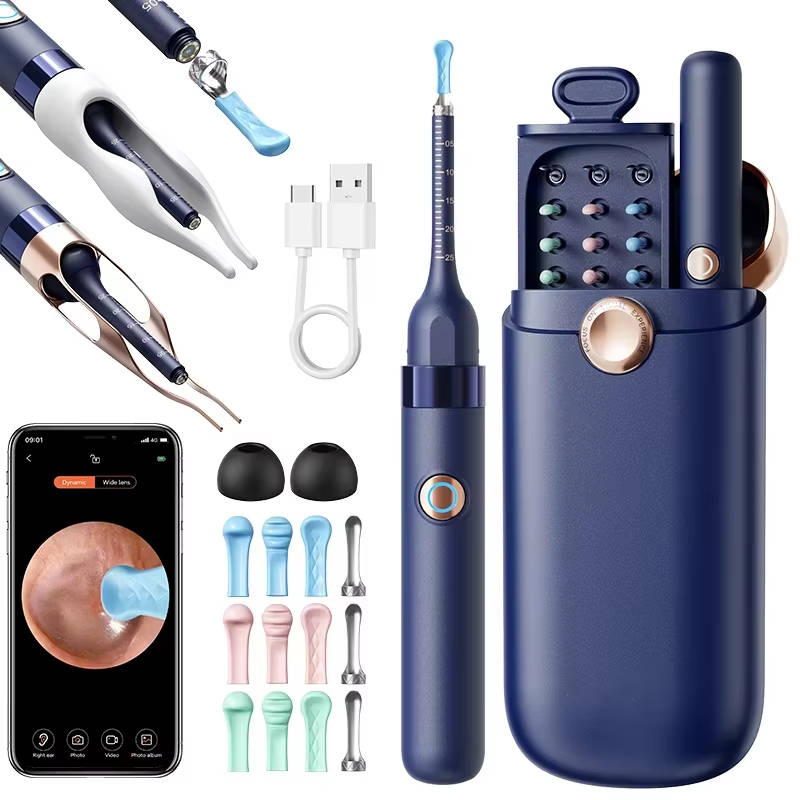 Visual Ear Cleaning Tool with HD Camera Video and Storage Case